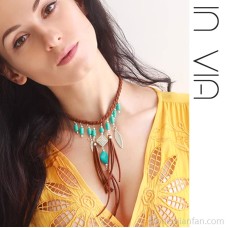 Milaad exotic necklace female collarbone chain tassel arm chain Bohemian style ethnic jewelry invia