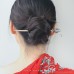 Li Yunxiao's same heavy industry silver hairpin female bun ancient style retro ethnic hair accessory costume TV drama jewelry