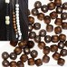 European and American hip-hop African dirty braid buckle braided accessories large hole wooden bead Bohemian headwear ethnic style hair accessories