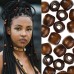 European and American hip-hop African dirty braid buckle braided accessories large hole wooden bead Bohemian headwear ethnic style hair accessories