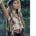 Bohemian ethnic dance tribal retro style feather headband vacation headwear female primitive performance exaggerated invia