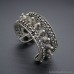 Vintage silver jewelry ethnic style heavy work old silver bracelet Bohemian jewelry ancient style hair crown Nepal invia