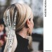 European and American Merad show tassel pearl headwear female tide ponytail bride styling hair street net red exaggerated hair chain