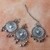 Vintage antique retro Bohemian eyebrow pendant headwear exotic silver tassel handmade earrings hair chain hidden