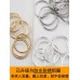 Dirty braid hair ring buckle braided small decoration metal ring headwear cool handsome Bohemian style hair accessory European and American punk