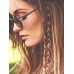 Dirty braid hair ring buckle braided small decoration metal ring headwear cool handsome Bohemian style hair accessory European and American punk