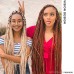 Milaad ultra-long thin European and American hip-hop girl group trendy headwear wig dirty braided hair extension ponytail personalized spicy girl