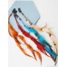 Bohemian ethnic style headdress travel photo headdress tribal headband feather hair rope hair accessories side hair clip