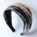 Tibetan Bohemian style headwear wide-brimmed ethnic fabric hairband hairpin hair bun forest girl beach vacation style