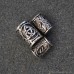 Viking beard buckle braided dirty braid ring buckle hip-hop punk hippie headwear large hole bead male and female metal invia