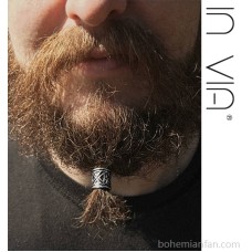 Viking beard buckle braided dirty braid ring buckle hip-hop punk hippie headwear large hole bead male and female metal invia