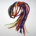 Dirty braid wig rope colorful wool felt head rope gradient color ethnic bohemian hair accessories hippie