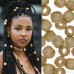 European and American hip-hop African dirty braid buckle braided accessories large hole wooden bead Bohemian headwear ethnic style hair accessories