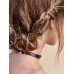 Dirty braid hair ring buckle braided small decoration metal ring headwear cool handsome Bohemian style hair accessory European and American punk