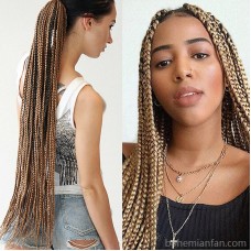 Milaad ultra-long thin European and American hip-hop girl group trendy headwear wig dirty braided hair extension ponytail personalized spicy girl