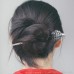 Li Yunxiao's same heavy industry silver hairpin female bun ancient style retro ethnic hair accessory costume TV drama jewelry