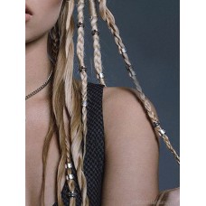 Dirty braid hoop buckle braided headwear cool hair hoop buckle hair accessories punk bohemian style accessories small braid hair buckle metal