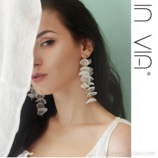 Wedding earrings Japanese style flower tassel earrings 2023 new style earrings for women 925 silver needle long style super fairy invia