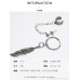 Hip-hop earrings hypoallergenic stainless steel earrings for men and women double ear holes ear bone clip integrated ear chain Korean and Japanese earrings