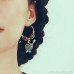 Invia original ethnic style earrings, Nepalese earrings, Tibetan earrings, large circle earrings for women, retro earrings