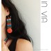 Invia Tibetan ethnic style jewelry Nepal handmade colorful long wool ball earrings literary autumn and winter retro