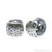 Vintage Dong ethnic style earrings female s925 silver hollow ear buckle ear hoop Tibetan silver men's couple earrings