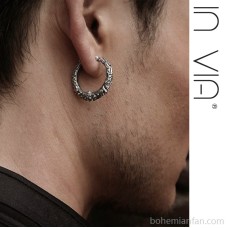 Plated 925 silver Thai silver ear cuffs, Tibetan earrings for men and women, retro ethnic style accessories, personalized earrings