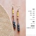 Invia Original Design Ethnic Style Long Earrings Nepal Tibetan Style Bead Pendant 925 Silver Needle Earrings Retro