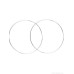 S925 silver needle large circle round circle earrings female Korean plain circle net red European and American exaggerated temperament round ring ear studs