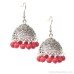 Tibetan jewelry earrings autumn and winter red Indian jewelry tassel birdcage hypoallergenic earrings ethnic ancient style