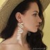 Wedding earrings Japanese style flower tassel earrings 2023 new style earrings for women 925 silver needle long style super fairy invia