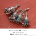 Invia retro ethnic style earrings tassel earrings 925 silver needle Indian exotic style Bohemian jewelry