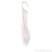 Fairy ear hanging feather earrings 2023 new trend female temperament super long without ear hole earrings exaggerated bohemian