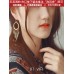 Drop-shaped feather leaf tassel earrings 2023 new style trendy earrings for women temperament European and American Bohemian style