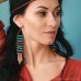 Bohemian earrings exaggerated retro ethnic style earrings exotic jewelry invia original long pendant