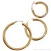 Méladebao stainless steel gold round hoop earrings European and American exaggerated high fashion circle earrings for women