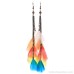 Black feather tassel earrings, 2023 new long super fairy temperament ear clip without ear hole, 925 sterling silver needle