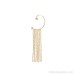 Inlaid super shiny full diamond tassel earrings light luxury high-end ear hanging women's no ear hole 2023 new style trendy night club ear