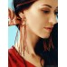 Milaad original retro leather tassel earrings ethnic style Bohemian jewelry women's long style temperament Europe and America