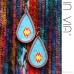 Tribal style Indian exotic earrings hand-painted water drop earrings 925 silver needle Bohemian non-pierced ear clip