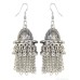 Ethnic Tibetan Nepalese earrings tassel earrings for women silver needle retro Bohemian silver ear clip ear pendant