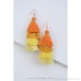 Travel with European and American tassel earrings, ethnic style long earrings, bohemian ear drops, no ear hole clips