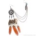 Ethnic style earrings feather tassel Bohemian earrings ear bone clip Indian earrings invia