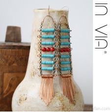 Bohemian earrings exaggerated retro ethnic style earrings exotic jewelry invia original long pendant