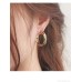 Retro silver earrings 2023 new style simple and cold wind versatile small ear circle men and women hippie ear jewelry