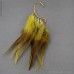 Bohemian style Indian jewelry vacation feather ear hanging African ethnic wind tribal earrings invia stage