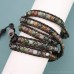 European and American bohemian boho style beaded wrap bracelet retro ethnic bracelet female hippie street vacation