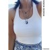 Beach vacation multi-layer stacked necklace hippie choker neck chain music festival clavicle chain Bohemian wind