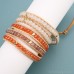 European and American bohemian boho style beaded wrap bracelet retro ethnic bracelet female hippie street vacation