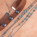 Invia Merad Bohemian Turquoise Long Necklace Female Choker Neck Chain Layered Sweater Chain Autumn